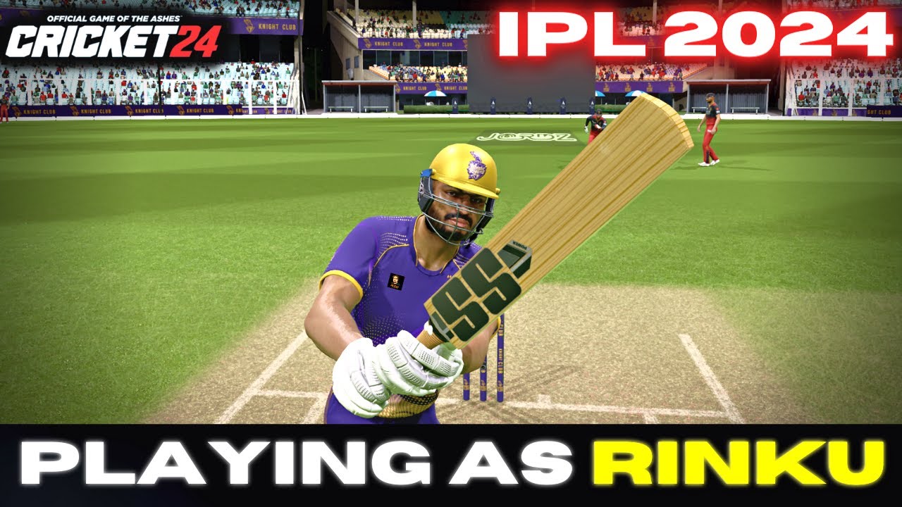 IPL 2024 Playing As Rinku Singh In Cricket 24 | RtxVivek