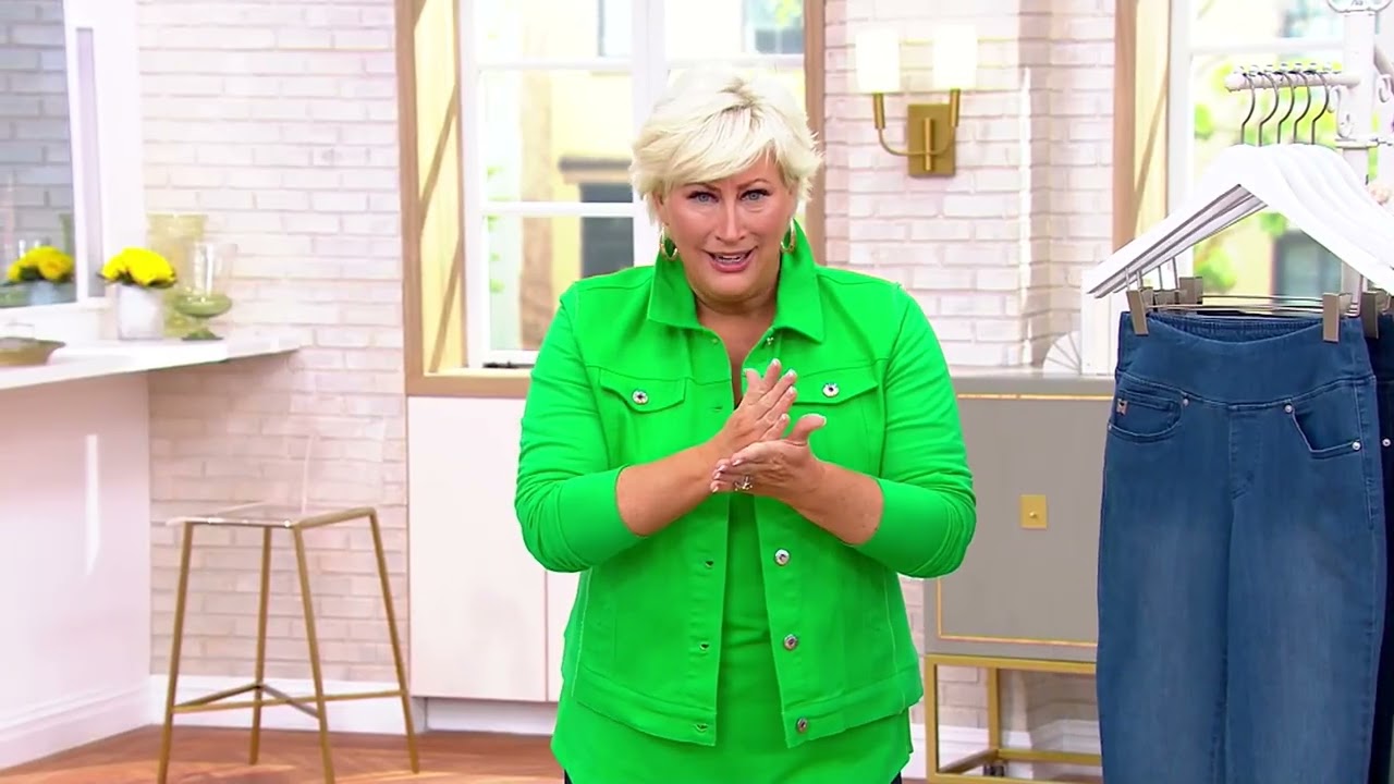 Belle by Kim Gravel Primabelle Straight-Leg Cropped Jean on QVC