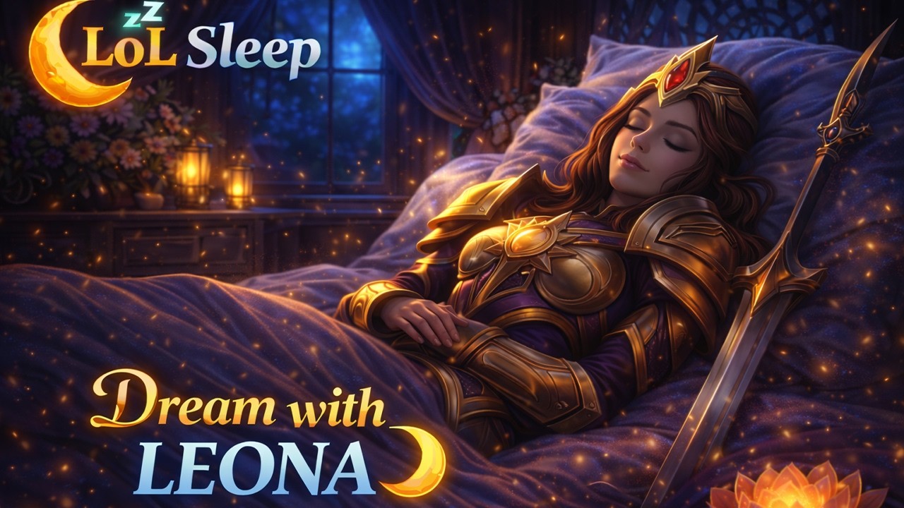 Cozy League of Legends Gameplay + Fireplace Ambience / Leona