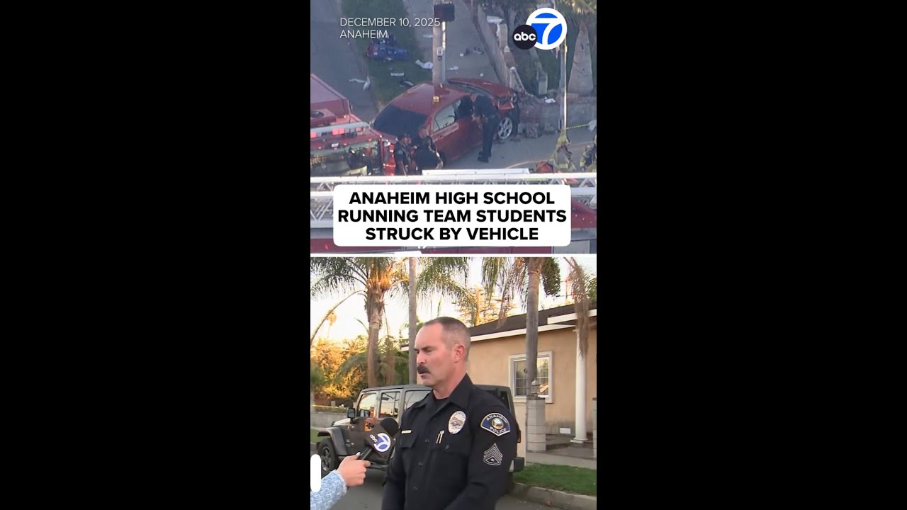 Anaheim High School running team students struck by vehicle