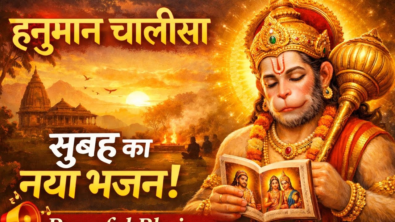 हनुमान चालीसा सुबह का नया भजन | Peaceful Bhajan | Hanuman Chalisa Morning Bhakti Song
