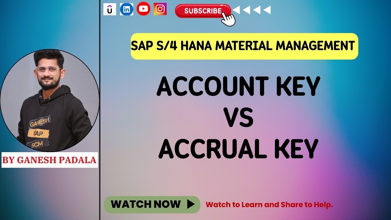 Ключ счета против ключа начисления в SAP S/4 HANA от @GaneshSAPMMWM