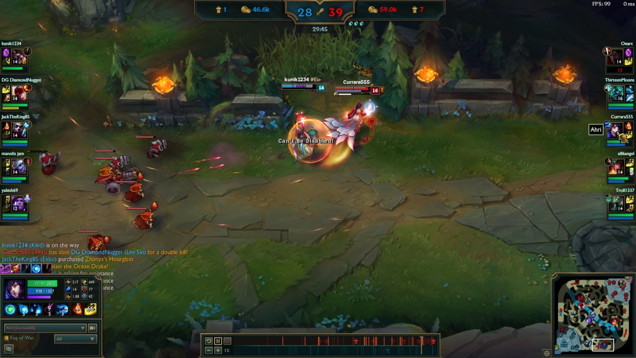 AD Ahri ( 2vs1)