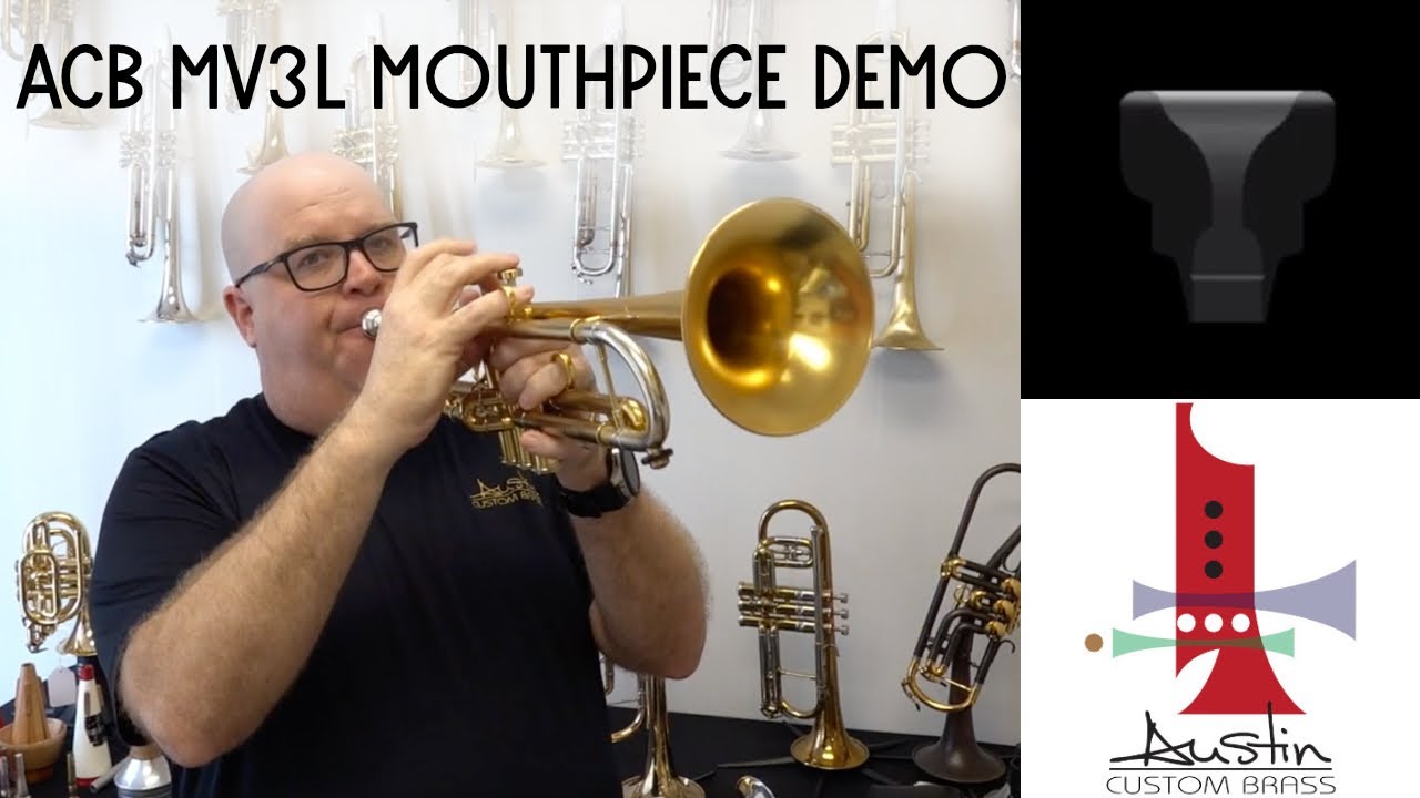 ACB MV3L Mouthpiece Demo - Aggressive Commercial Trumpet Mouthpiece With Our Popular ACB MV3C Rim