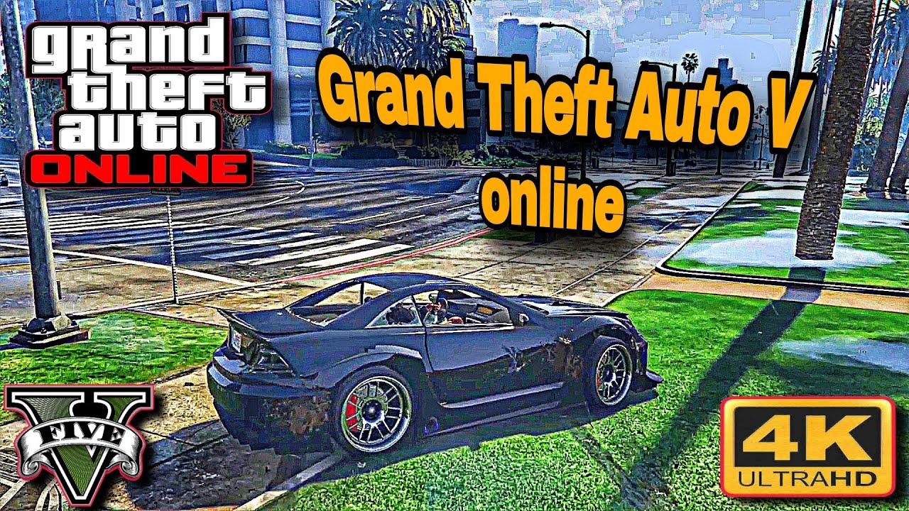 GTA Online | Rainy Weather Drive | 4K Ultra HD GTA 5 Open World Gameplay