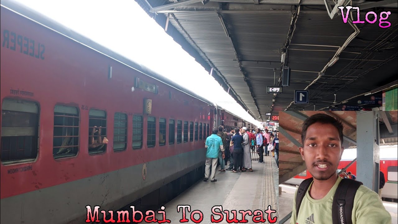 Mumbai To Surat In 22451 Bandra Chandigarh SF Exp | 130 Kmph Non Stop Run !!!