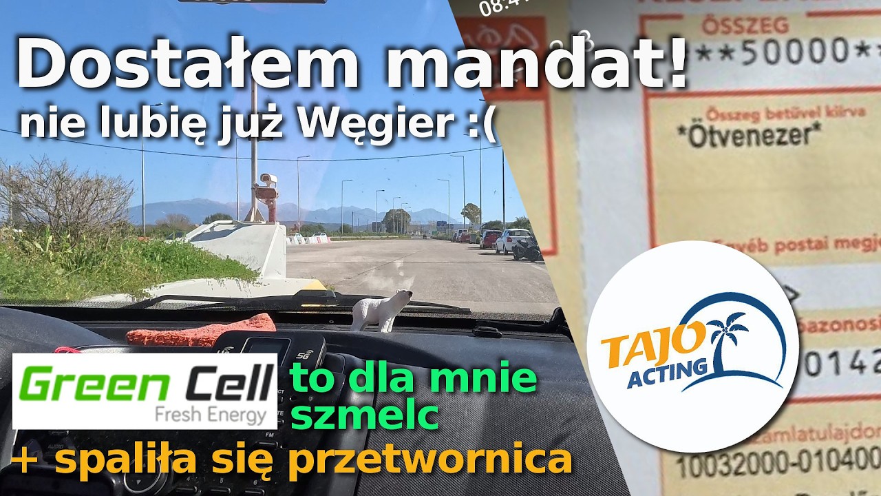 Mandat na Węgrzech! Spaliła się przetwornica napięcia Greencell - dla mnie szmelc.