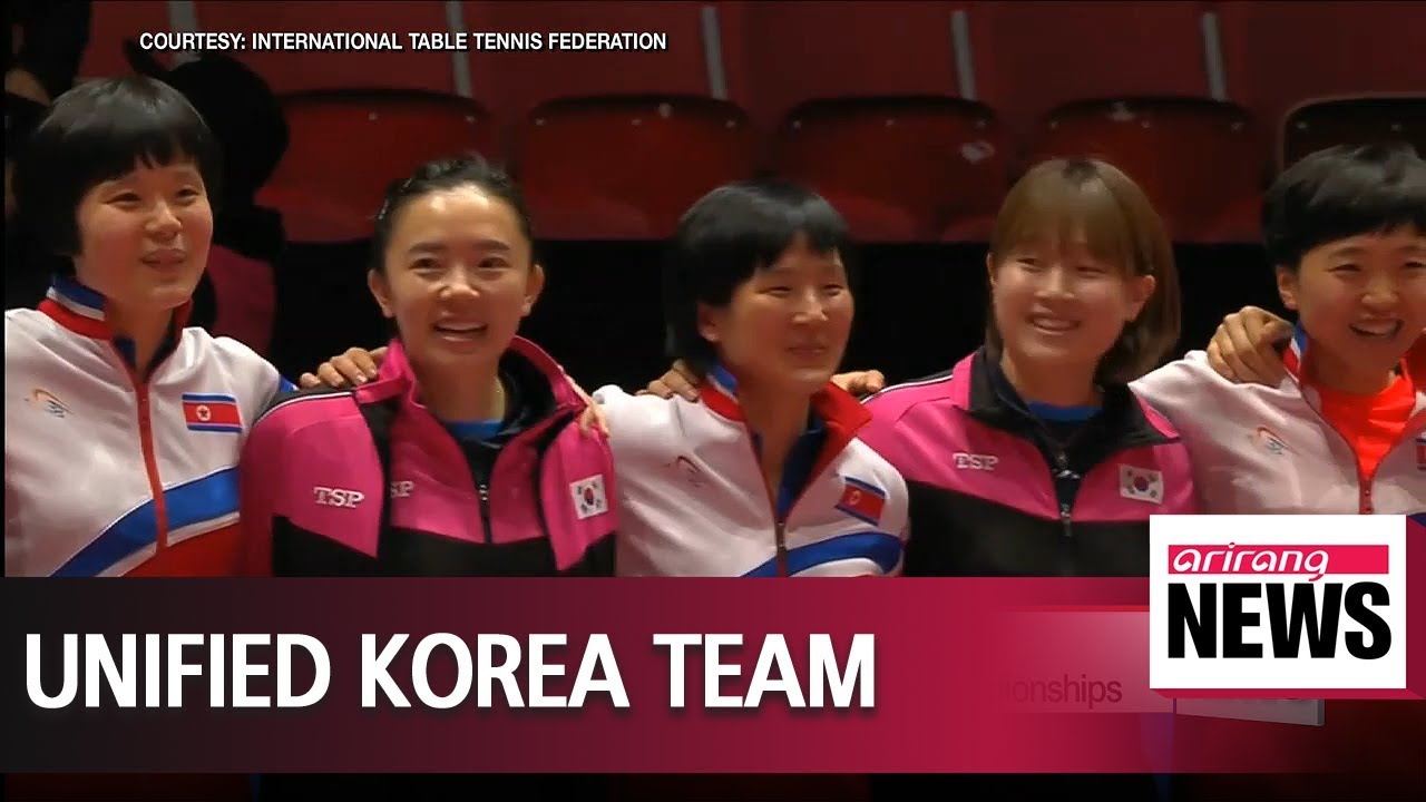 Two Koreas form unified team at table tennis world championships