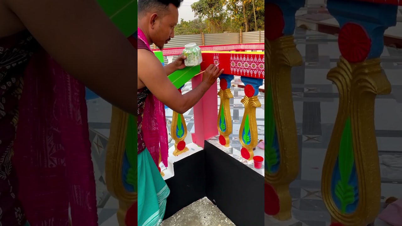 Aronai design #artistdhaneswarboro #aronai #templedecor #shortvideo