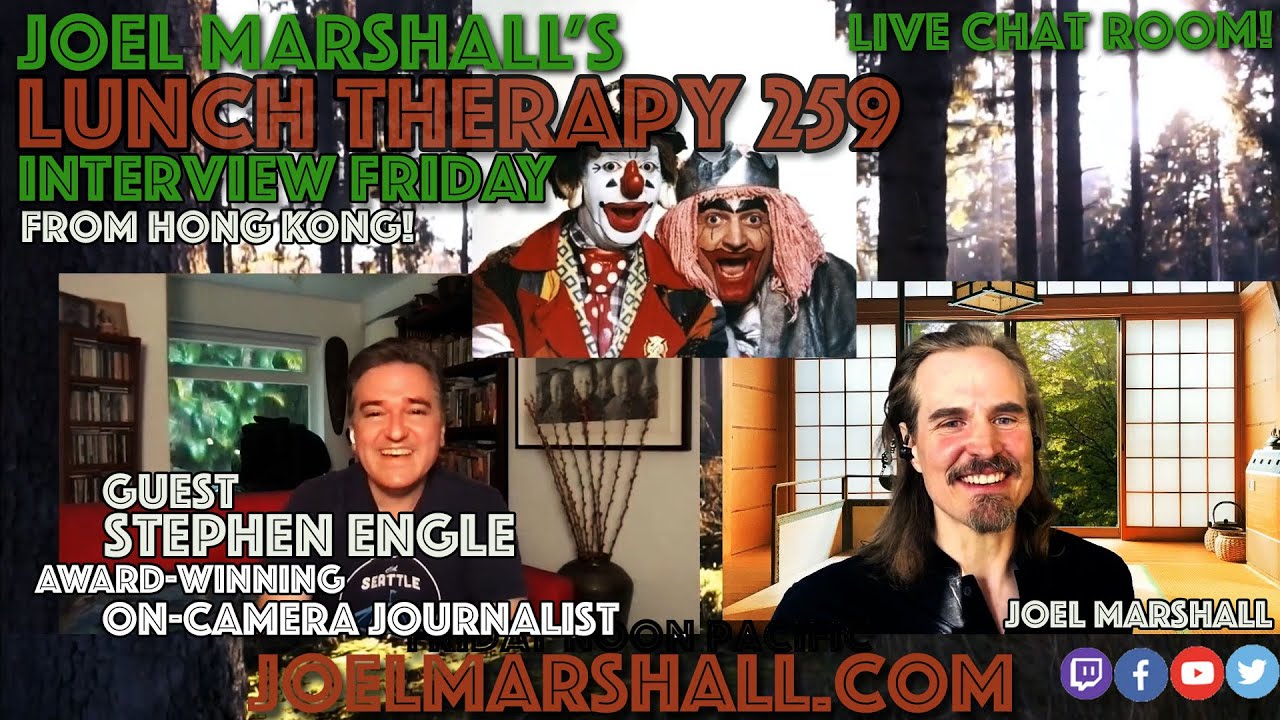 On-Camera Journalist Stephen Engle -  Interview Friday - Joel Marshall's Lunch Therapy 259