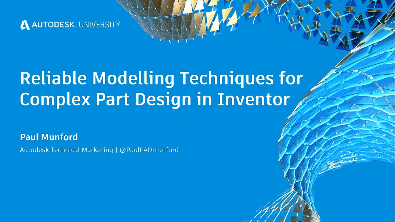 [INVENTOR] - Técnicas de modelagem confiáveis para projeto de peças complexas no Inventor