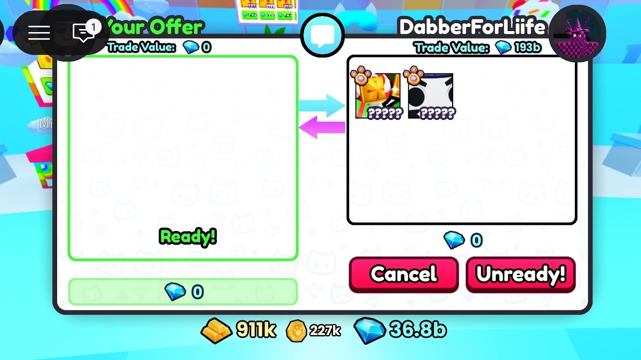 Pet Simulator 99 My first trading video 16b profit