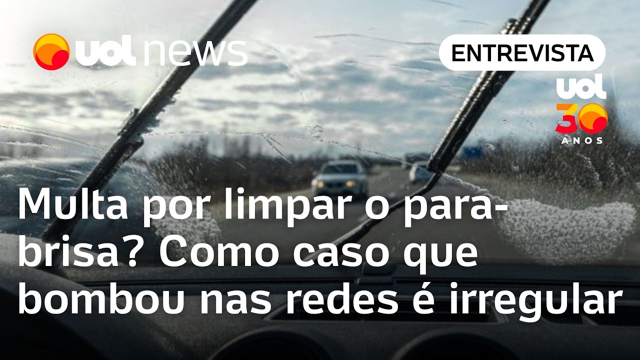 Multa por usar limpador de para-brisa não existe no Código de Trânsito Brasileiro | Gustavo Fonseca