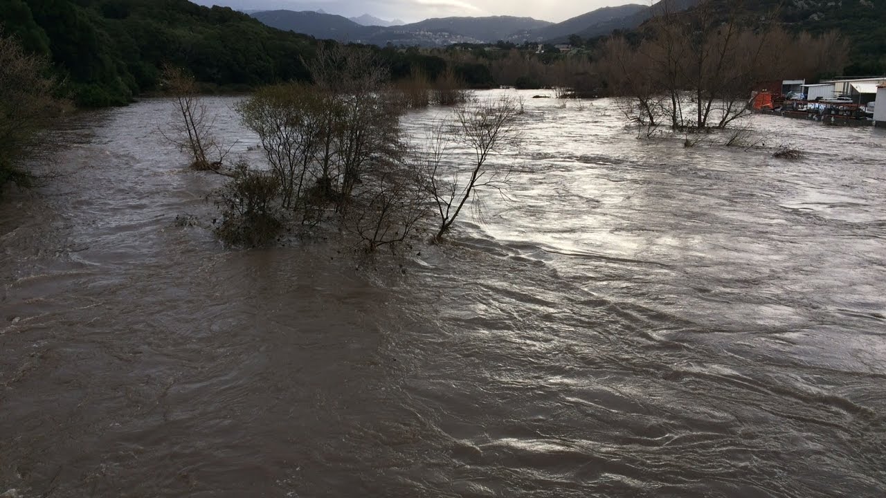 Fortes inondations en Corse du Sud