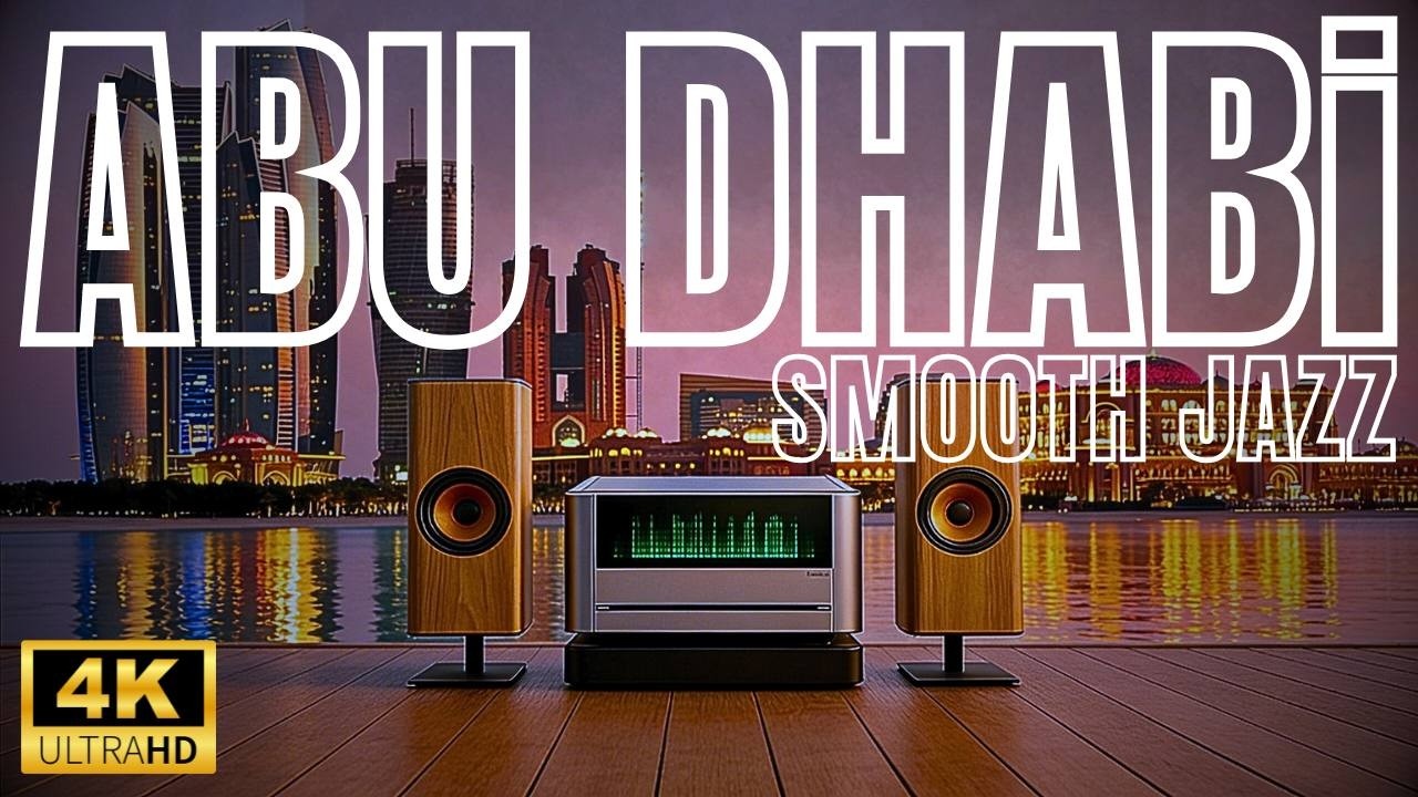 ABU DHABi Night Smooth Jazz 🌙 UAE Waterfront Lounge Music for Relax, Study & Sleep.