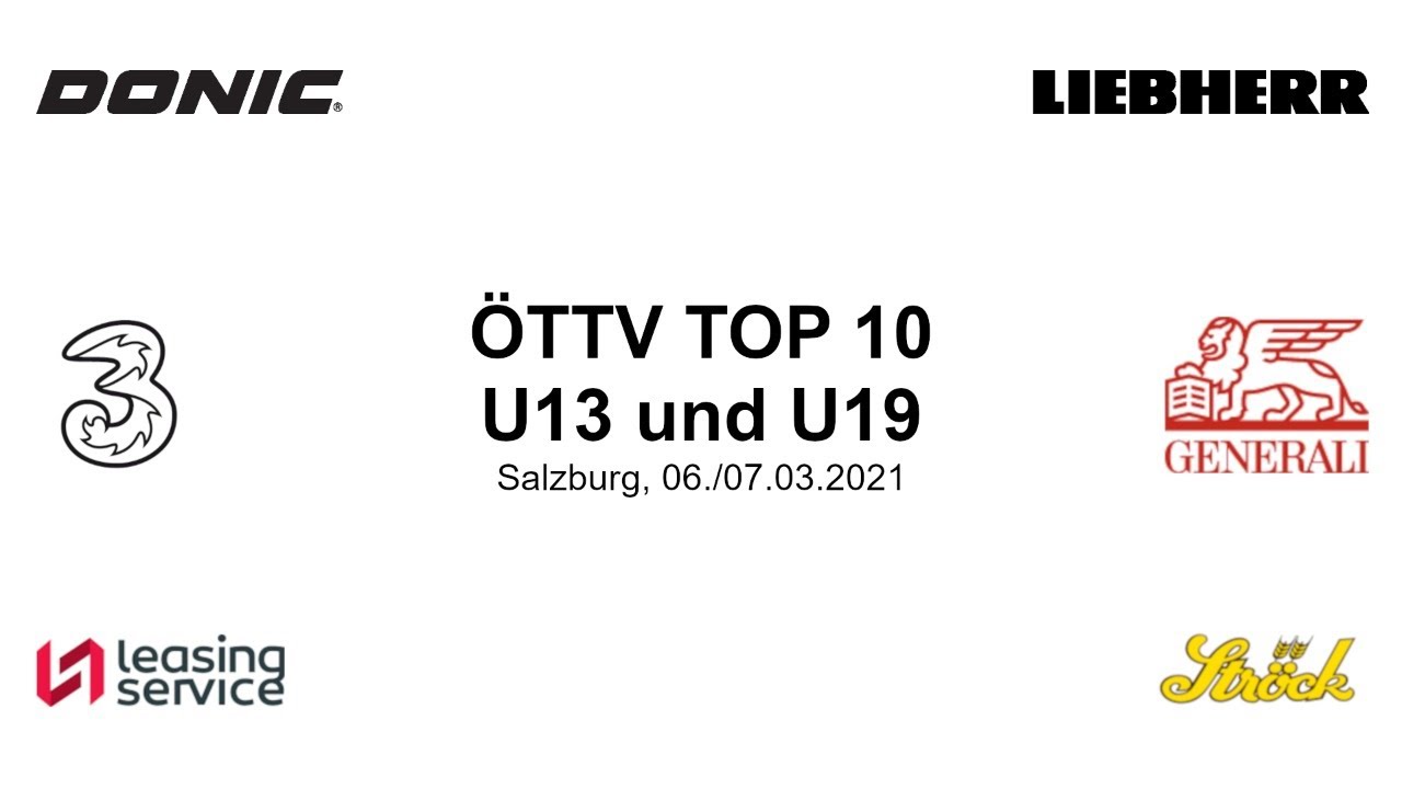 &Ouml;TTV Top 10 U13 und U19 2021 Tisch 6 Tag 1