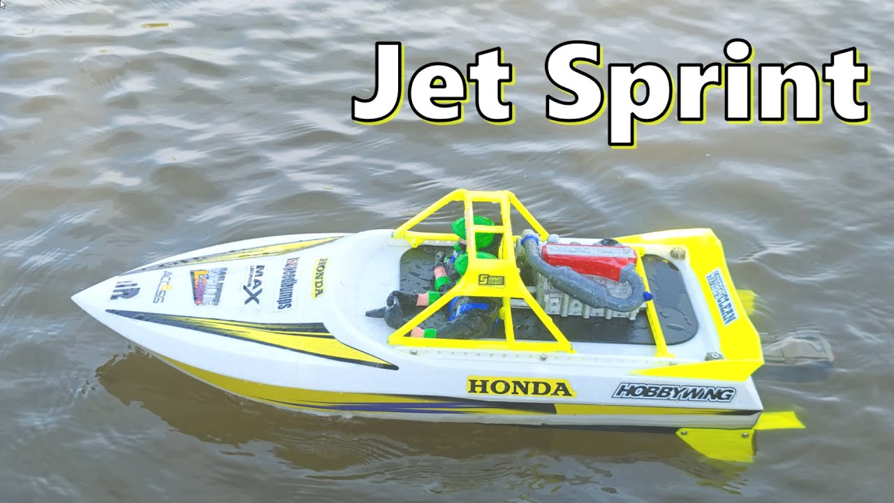 3D Printed Super Sprint Jet Boat Racing #rcboat