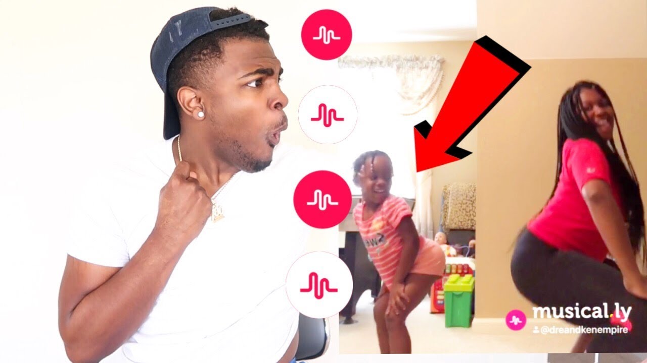 REACTING TO MY 3 YEAR OLD NIECE MUSICAL.LY VIDEOS!!!