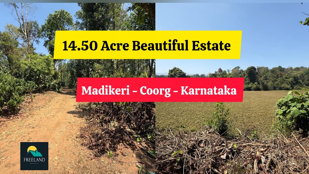 14.50 Acre Coffee Estate For Sale Madikeri Taluk | Coorg | Karnataka Resort Homestay Farmhouse 