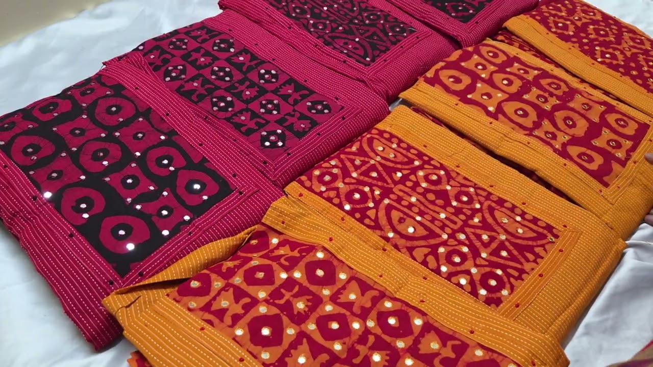 RS 790 PURE COTTON KANTHA STICH CHURIDAR MATERIAL PH  8547935974
