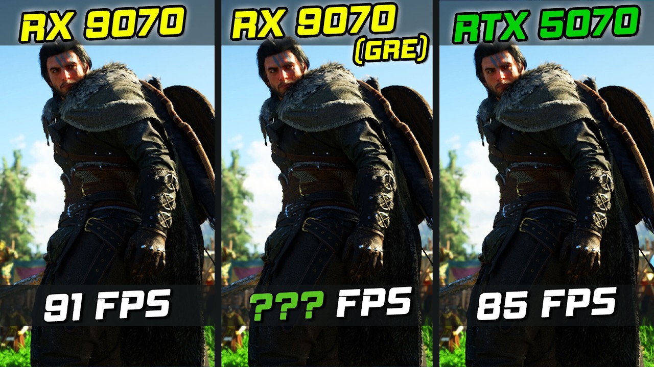 RX 9070 GRE против RX 9070 против RTX 5070!
