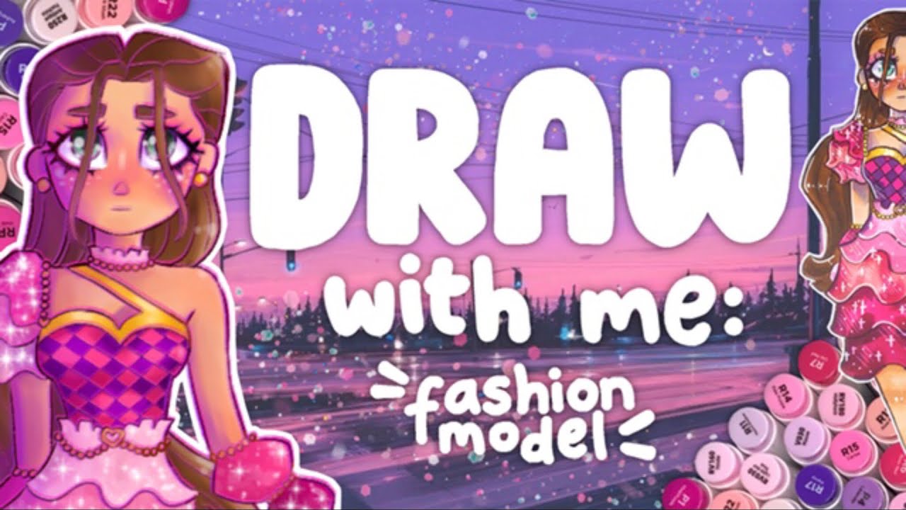DRAW WITH ME ♡ fashion model ♡ digital AND traditional?!!