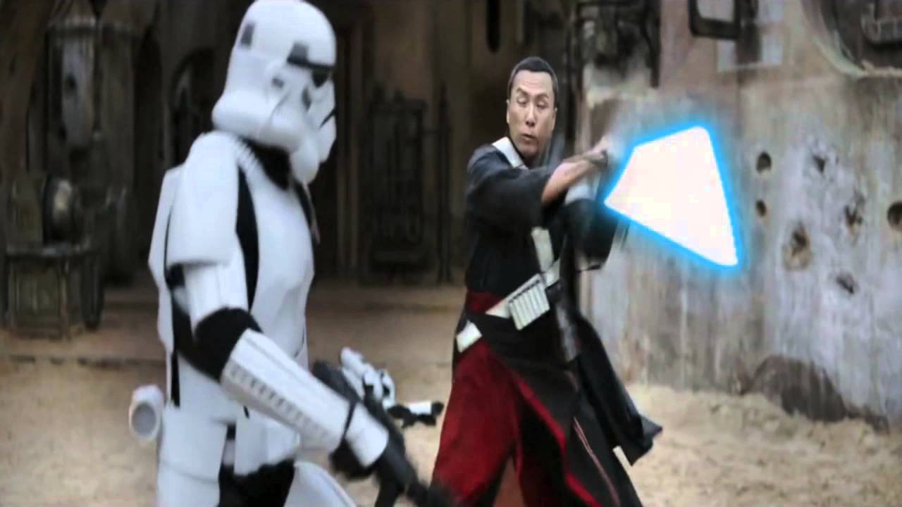 Donnie Yen with a Lightsaber