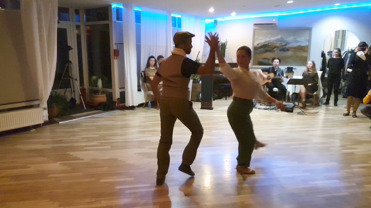 Inga Kurciša & Browly Adjavon WCS improvisation to Live Music
