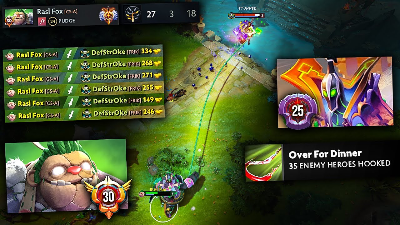 When Grandmaster Pudge Meets Master Rubick Mid 🔥🔥🔥 Sick Hooks! | Pudge Official