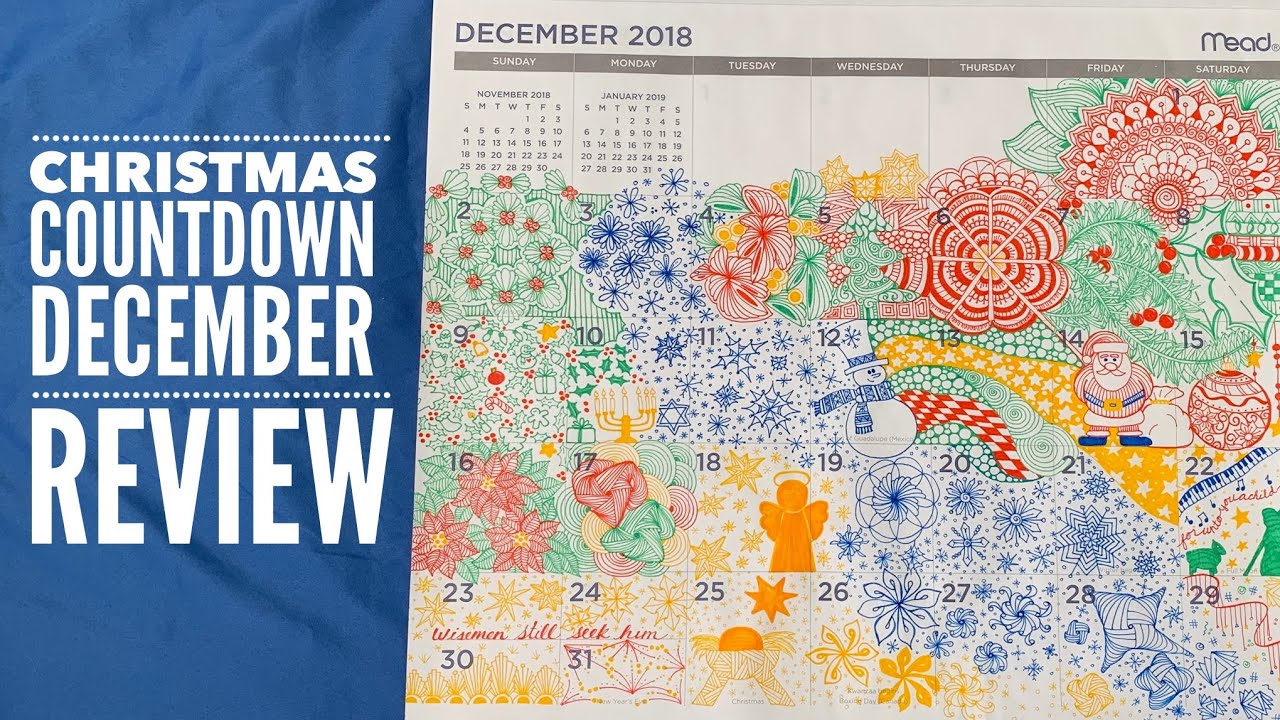 Giant Christmas Countdown Zentangle #Quigtangle Zendoodle Review