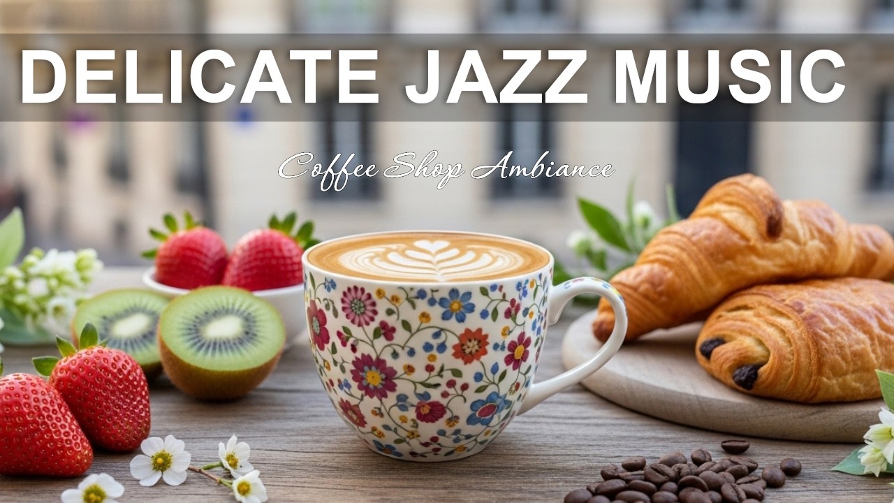 Delicate Jazz Music ☕ Bossa Nova instrumental for Studying , Great Moods & Happy Moods