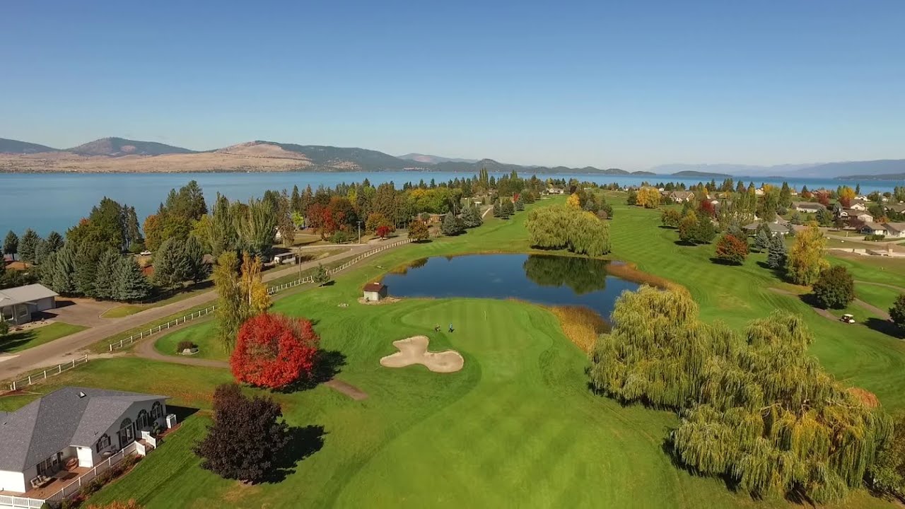 Flight over Stunning Polson Bay Golf Course – Polson, Montana MT