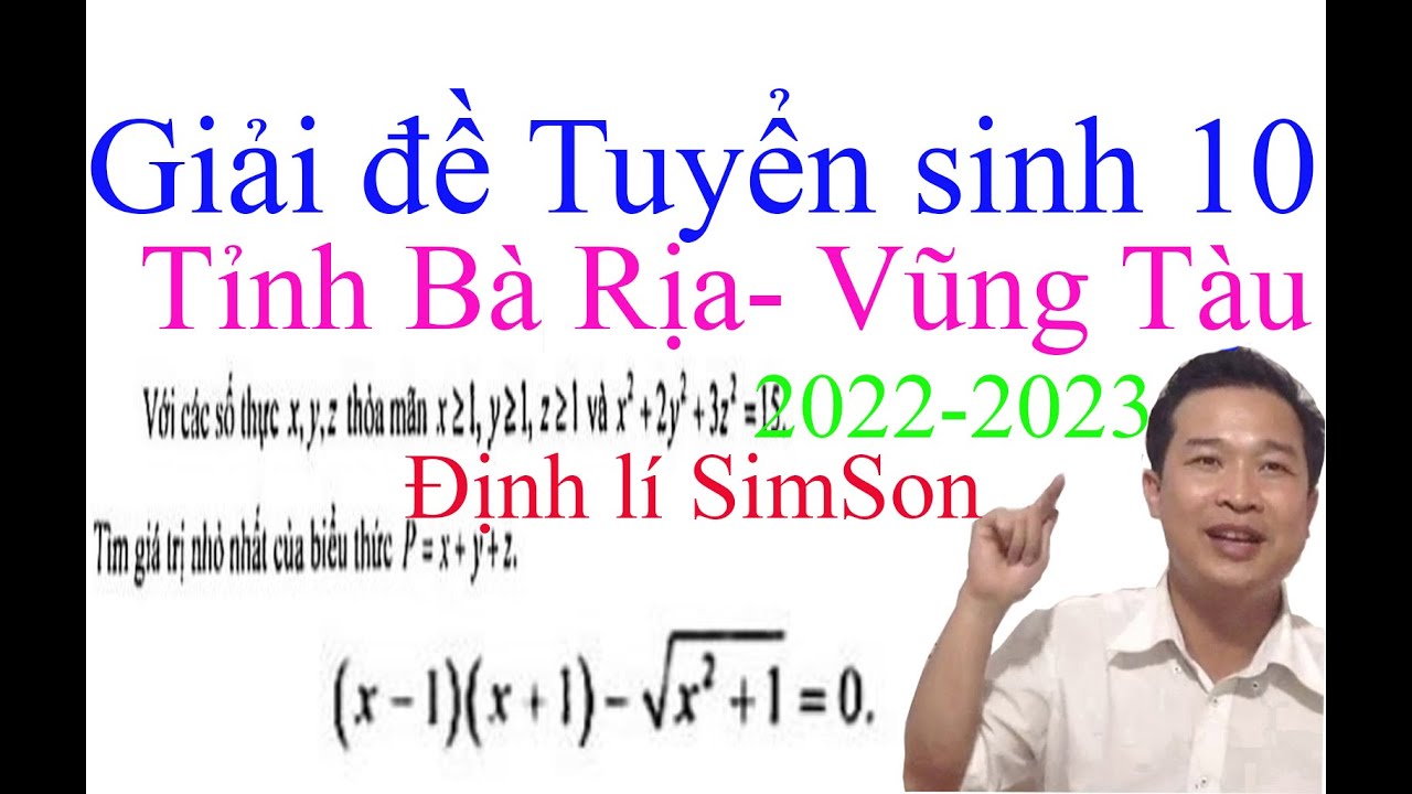 Giải đề tuyển sinh 10 Tỉnh Bà Rịa -Vũng Tàu 2022-2023/tmttuan