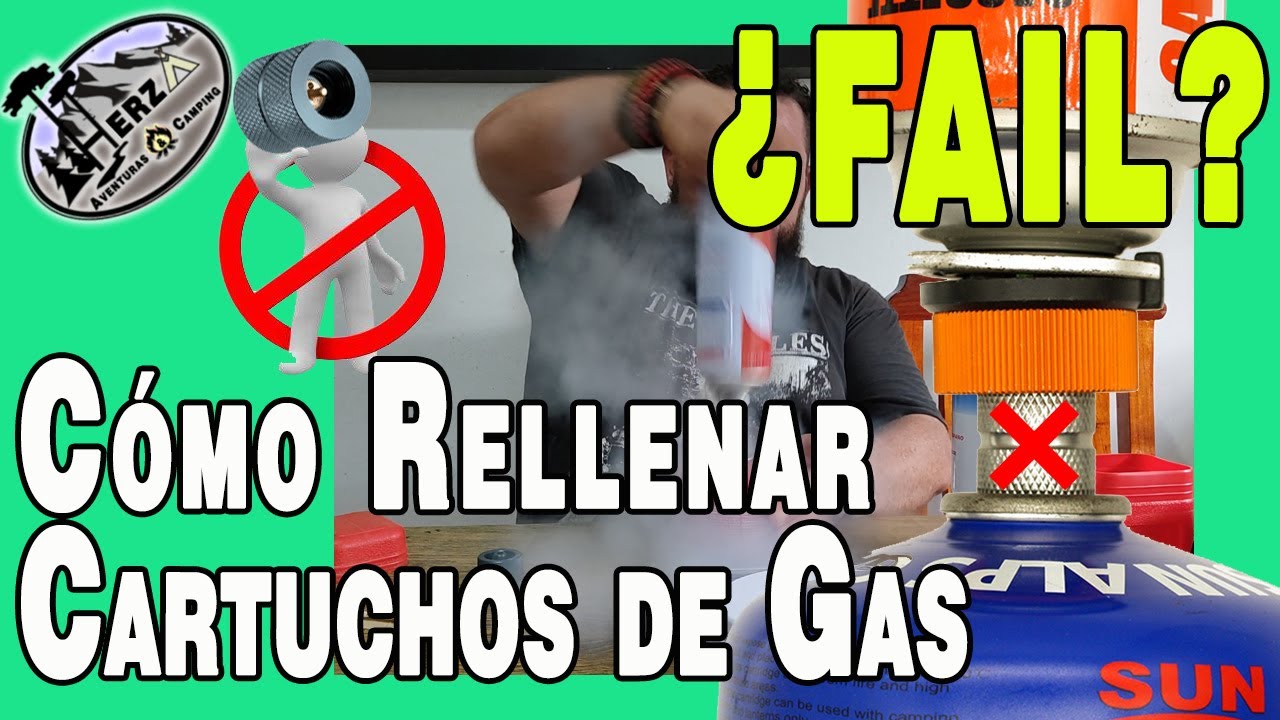 Como Rellenar Cartuchos de Gas ¿Fail? por poco, este adaptador no sirve p/recargar gas?