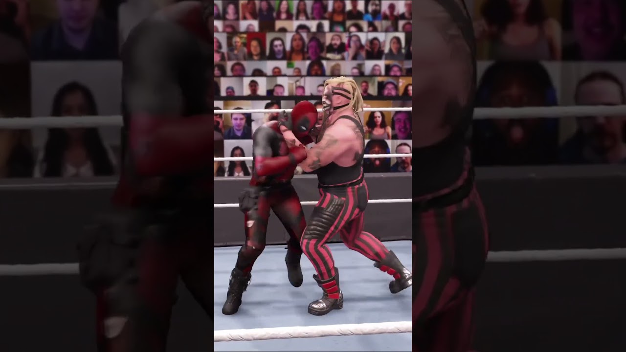 Deadpool is stunned by Bray Wyatt's OMG!! movement in WWE 2k23 #shortsvideo.