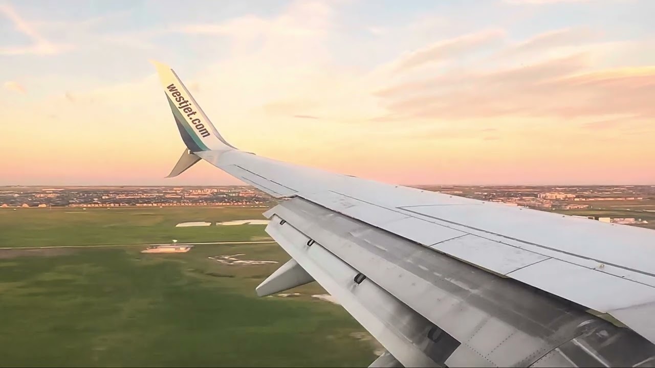 WestJet Boeing 737-800 Landing in Calgary (August 2025)