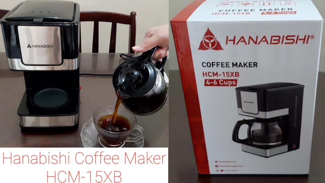 Hanabishi Coffee Maker HCM-15XB Unboxing Tutorial How to use Hanabishi Coffee Maker 