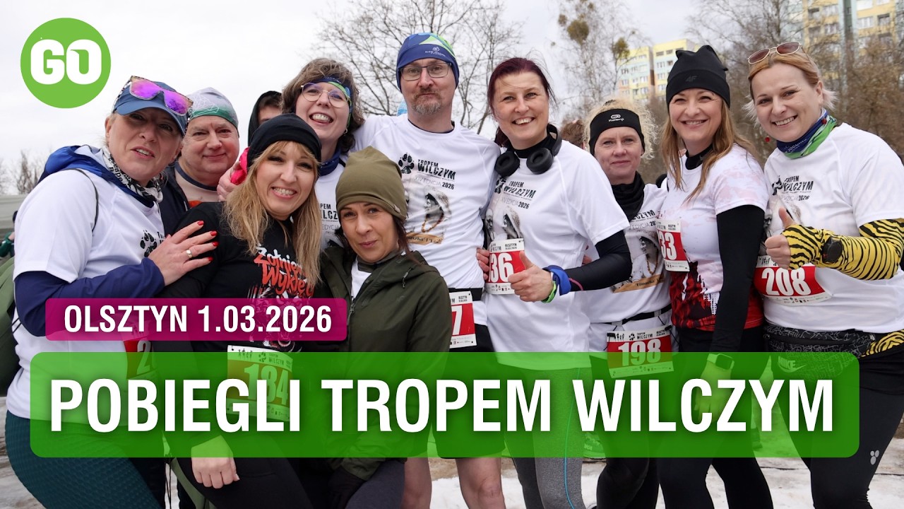 Zobacz jak biegli Tropem Wilczym w Olsztynie