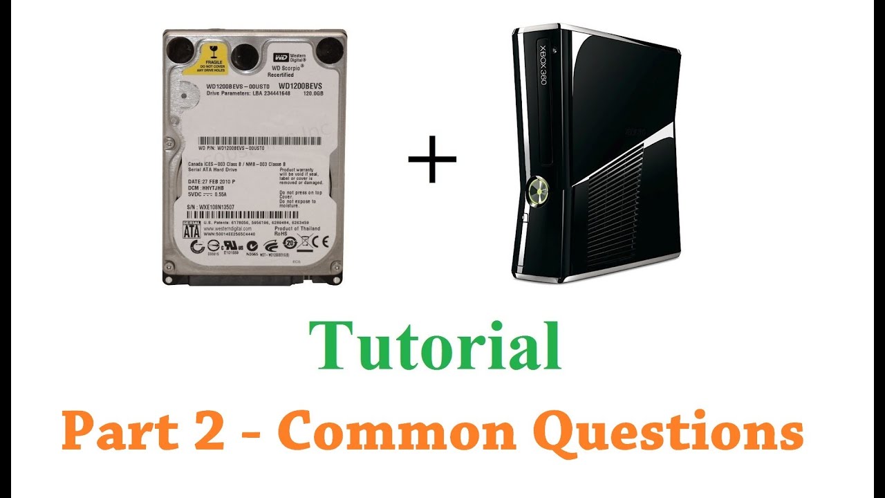 How to use a laptop hard drive in an XBOX 360 slim using HDD HACKR v1.30 - PART 2 - Q&A