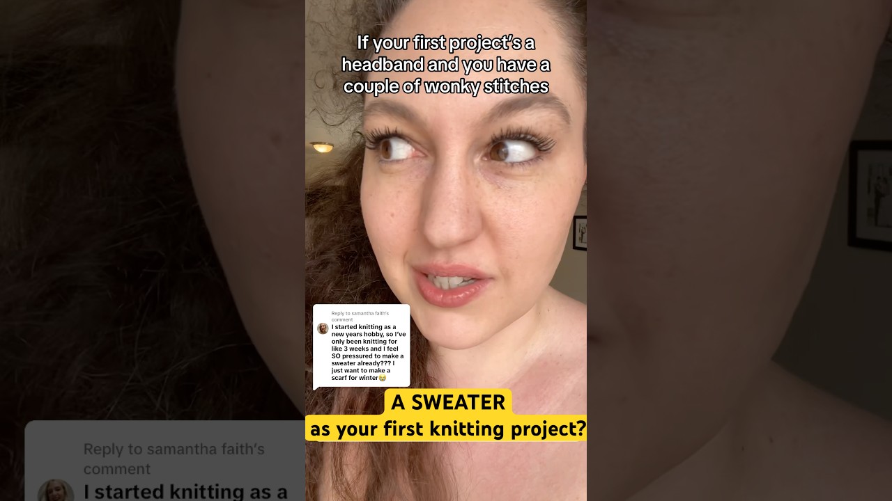 Стоит ли вязать свитер в качестве первого проекта? #вязание #вязаниесвитера #вязаниедляначинающих