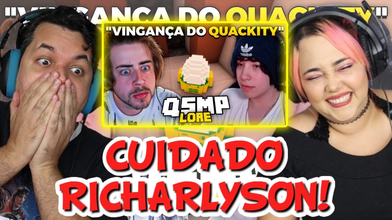 🔥 CUIDADO RICHARLYSON... CELLBIT BRIGOU COM QUACKITY - QSMP #3 (EI MINE) ‹ REACT ›