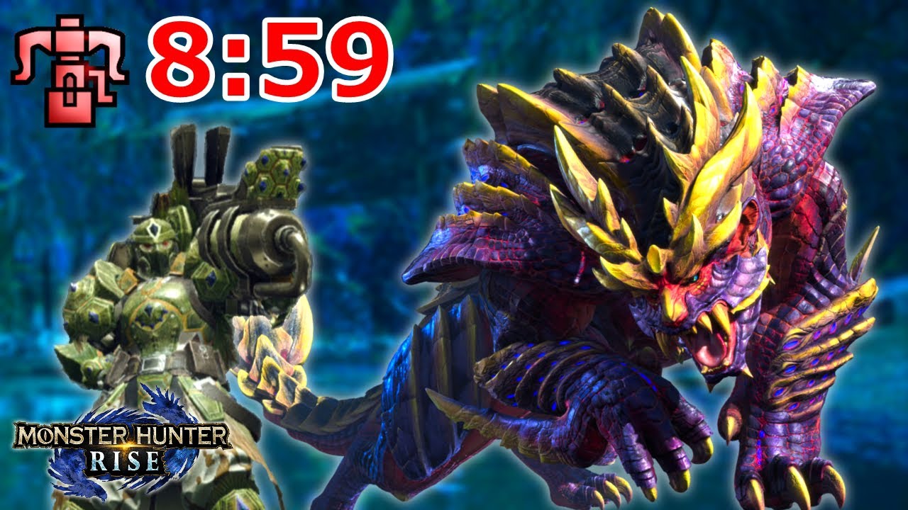 【MHRise】ヘビィでマガイマガドをソロ8分台討伐【モンハンライズ】