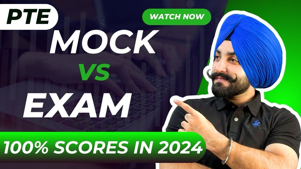 PTE mock test vs real exam score, how get 90 scores in 2024 ( Gurwinder Sir )