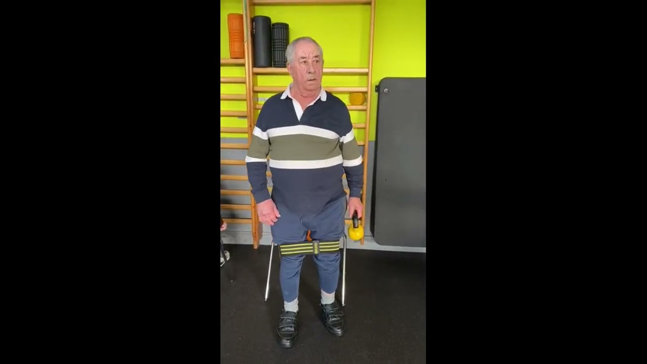 #20🔴Ejercicio para ICTUS (ACV) o persona con movilidad reducida👉 CORE con KTB inclinaciones
