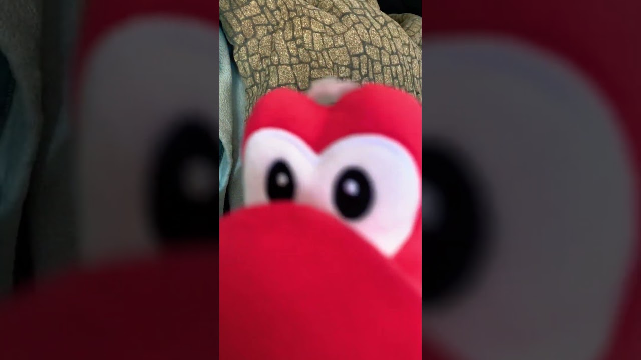 New red yoshi plush