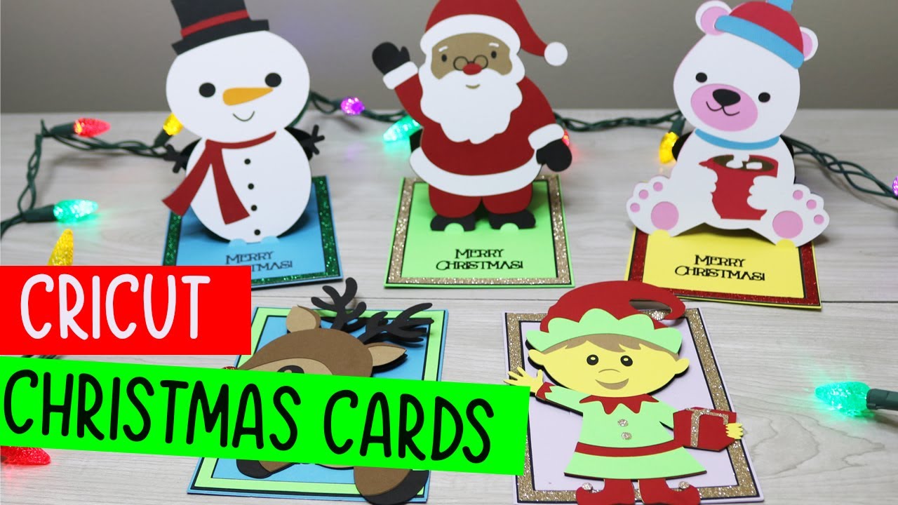 Cricut Christmas Cards - No Card Mat Needed!