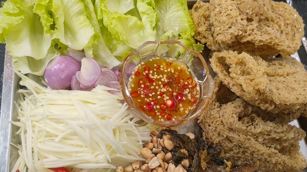 របៀបធ្វើ ញាំត្រីអណ្ដែងបំពងស្រួយ