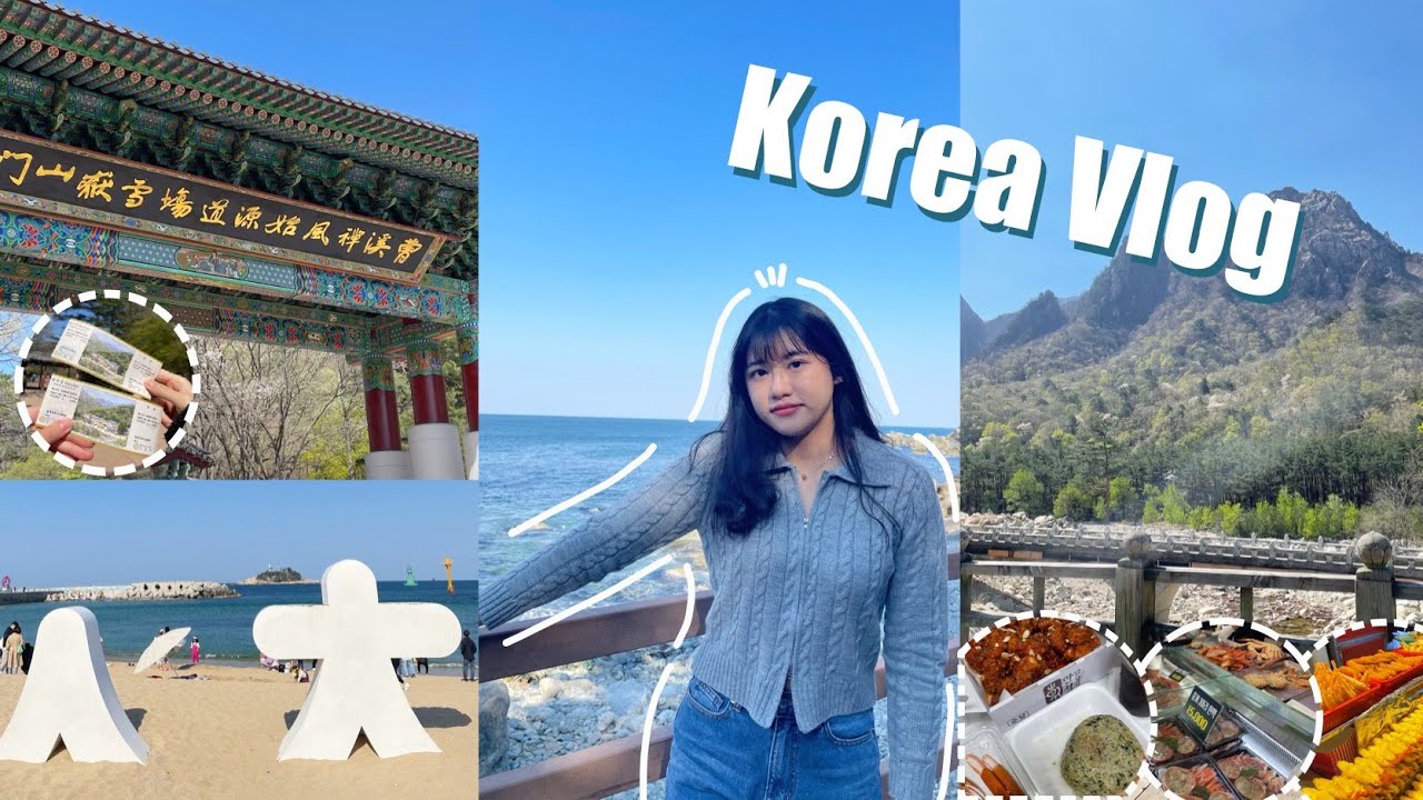 [Korea Vlog] EP.02/ 束草小旅行(上)、超好吃海鮮刀削麵🐚、撲空雪嶽山纜車🚠、束草眼摩天輪🎡