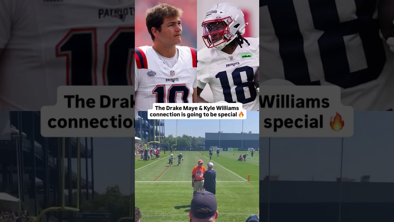 Drake Maye With the ABSOLUTE DOT to Kyle Williams