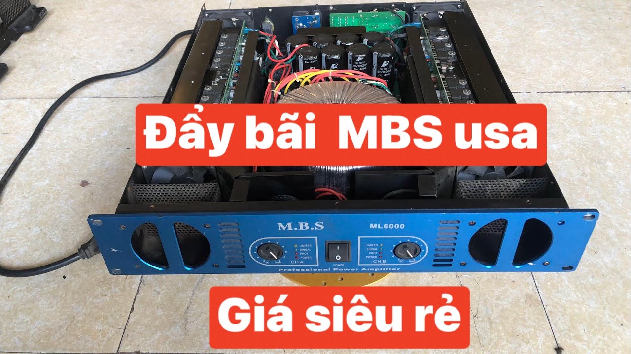 Đẩy b&atilde;i gi&aacute; rẻ MBS usa 1600W chơi căng 4 loa 40, karaoke qu&aacute; hay